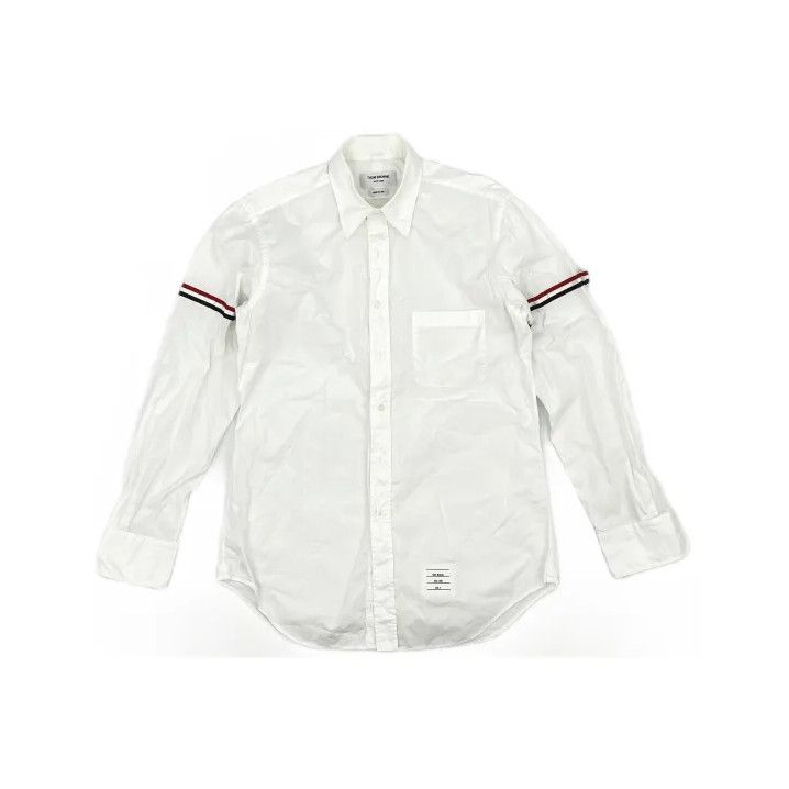 Thom Browne Thom Browne Classic Stripe Long Sleeve Shirt Size US S / EU 44-46 / 1 - 2 Thumbnail