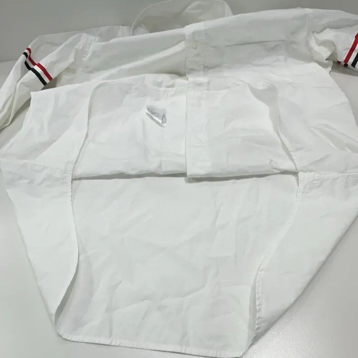 Thom Browne Thom Browne Classic Stripe Long Sleeve Shirt Size US S / EU 44-46 / 1 - 11 Thumbnail