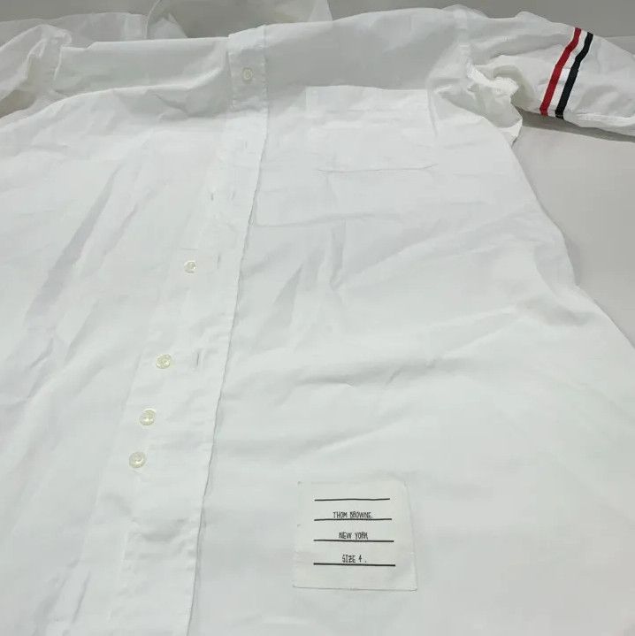 Thom Browne Thom Browne Classic Stripe Long Sleeve Shirt Size US S / EU 44-46 / 1 - 9 Thumbnail