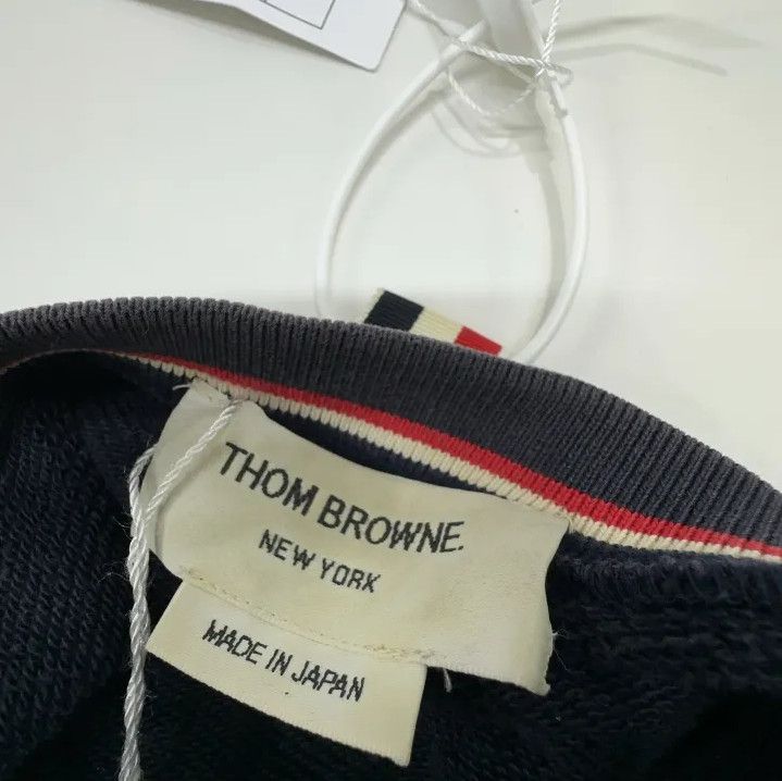 Thom Browne Thom Browne Classic Navy Crewneck Sweatshirt Size US S / EU 44-46 / 1 - 4 Thumbnail
