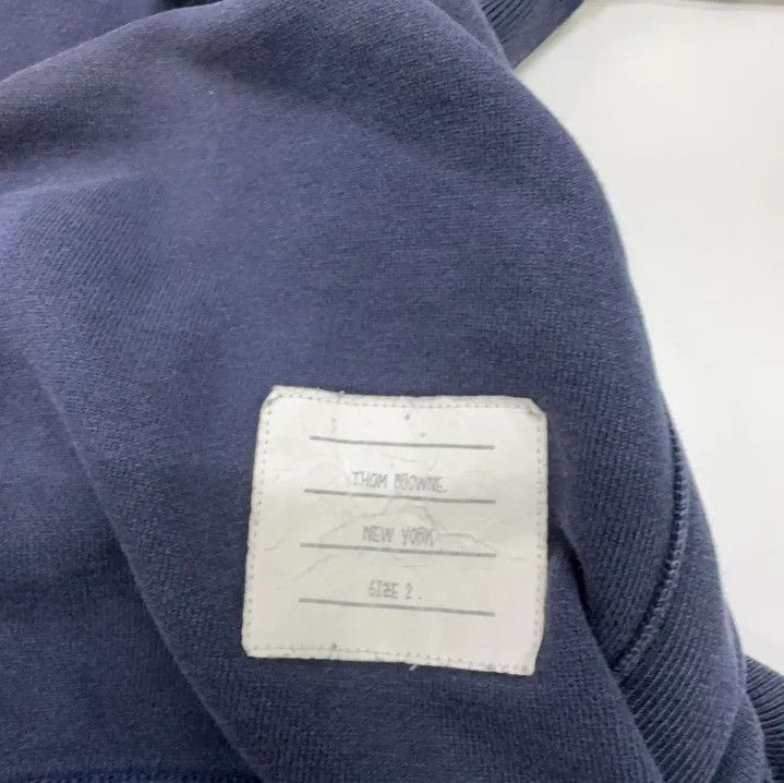 Thom Browne Thom Browne Classic Navy Crewneck Sweatshirt Size US S / EU 44-46 / 1 - 8 Thumbnail