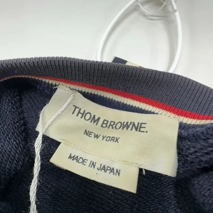 Thom Browne Thom Browne Classic Navy Crewneck Sweatshirt Size US S / EU 44-46 / 1 - 7 Thumbnail