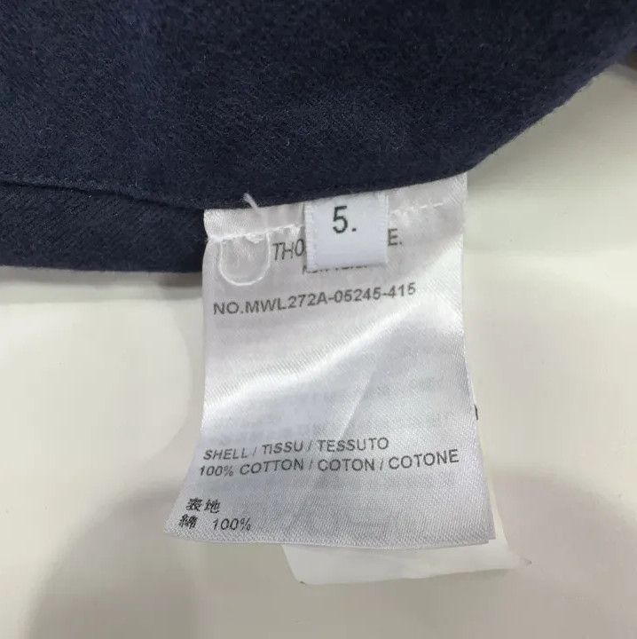 Thom Browne Thom Browne Classic Navy Long Sleeve Shirt Size US L / EU 52-54 / 3 - 6 Thumbnail