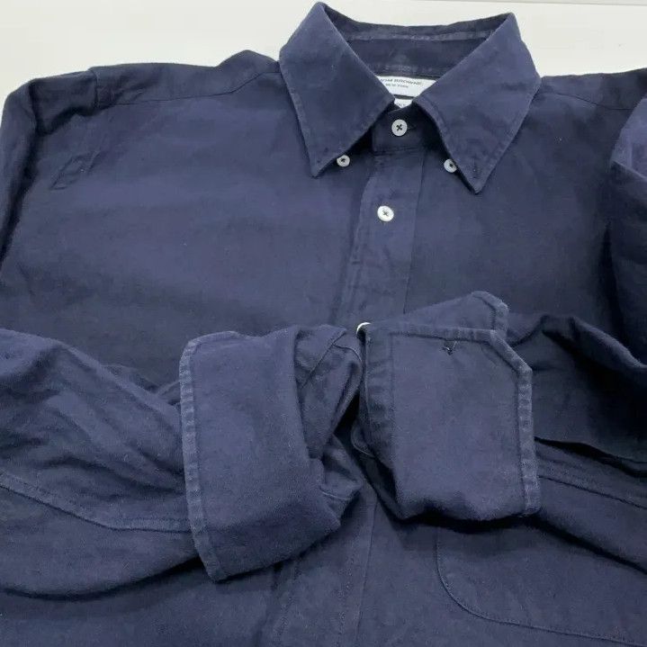 Thom Browne Thom Browne Classic Navy Long Sleeve Shirt Size US L / EU 52-54 / 3 - 11 Thumbnail