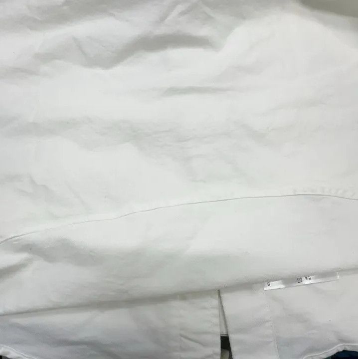 Thom Browne Thom Browne White Satin Oxford Long Sleeve Shirt Size US L / EU 52-54 / 3 - 11 Thumbnail