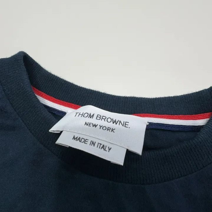 Thom Browne Thom Browne Navy Blue Short Sleeve T-shirt Size US M / EU 48-50 / 2 - 5 Thumbnail