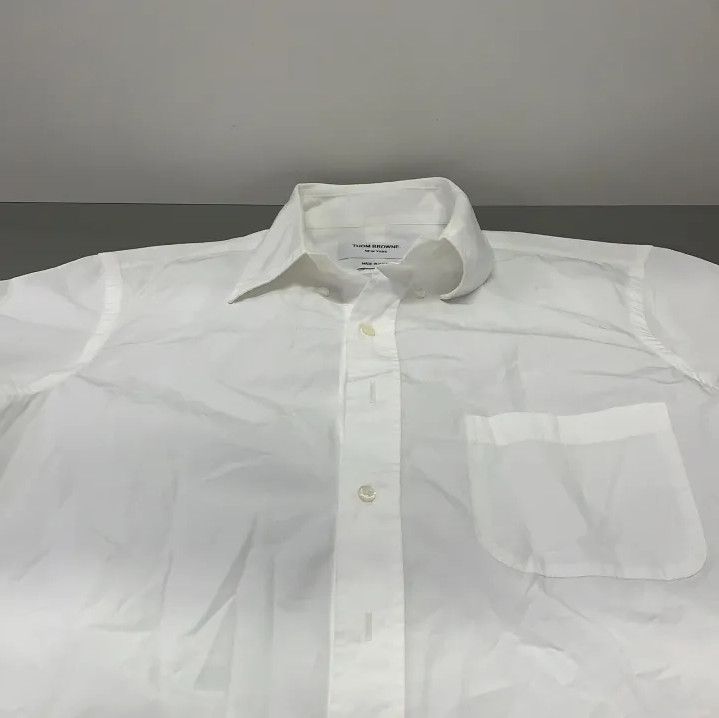 Thom Browne Thom Browne Classic Long Sleeve Striped Shirt Size US M / EU 48-50 / 2 - 11 Thumbnail