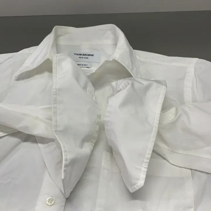 Thom Browne Thom Browne Classic Long Sleeve Striped Shirt Size US M / EU 48-50 / 2 - 9 Thumbnail