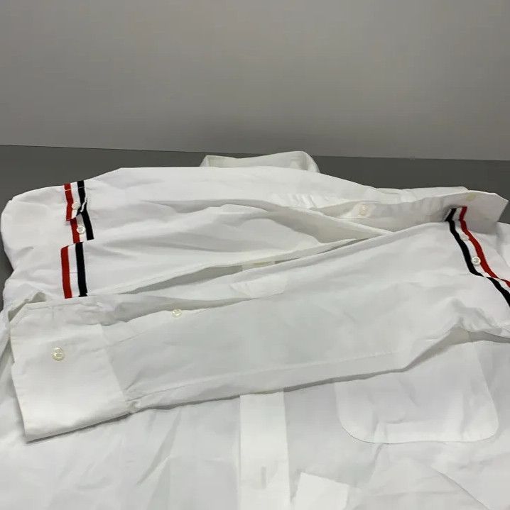 Thom Browne Thom Browne Classic Long Sleeve Striped Shirt Size US M / EU 48-50 / 2 - 10 Thumbnail