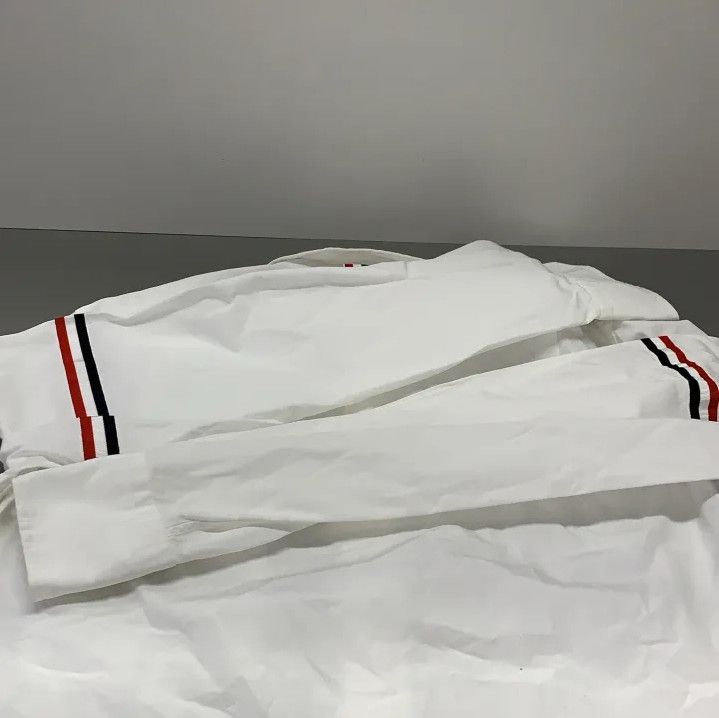 Thom Browne Thom Browne Classic Long Sleeve Striped Shirt Size US M / EU 48-50 / 2 - 14 Thumbnail