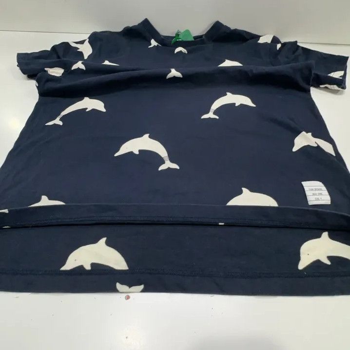 Thom Browne Thom Browne Dolphin Print Short Sleeve Tee Size US M / EU 48-50 / 2 - 10 Thumbnail