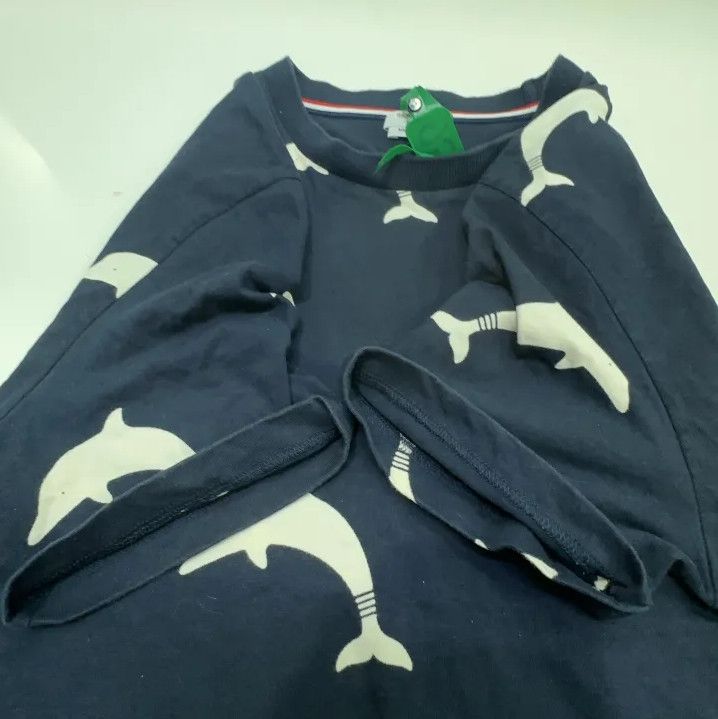Thom Browne Thom Browne Dolphin Print Short Sleeve Tee Size US M / EU 48-50 / 2 - 8 Thumbnail