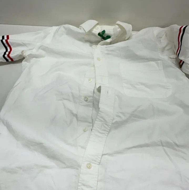 Thom Browne Thom Browne Striped Long Sleeve Button-Up Shirt Size US S / EU 44-46 / 1 - 10 Thumbnail