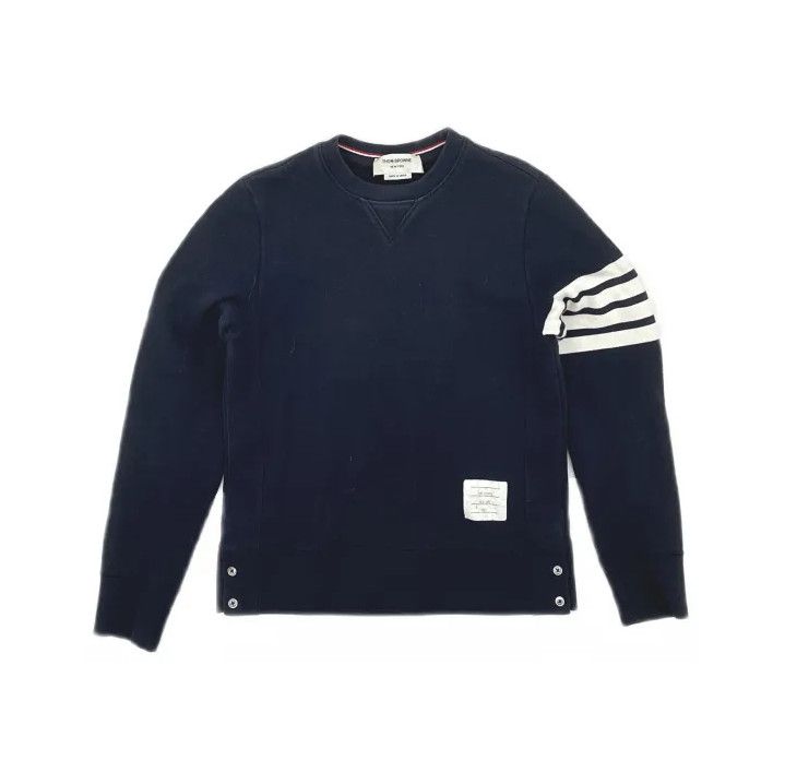 Thom Browne Thom Browne Classic Striped Navy Sweater Size US M / EU 48-50 / 2 - 2 Thumbnail