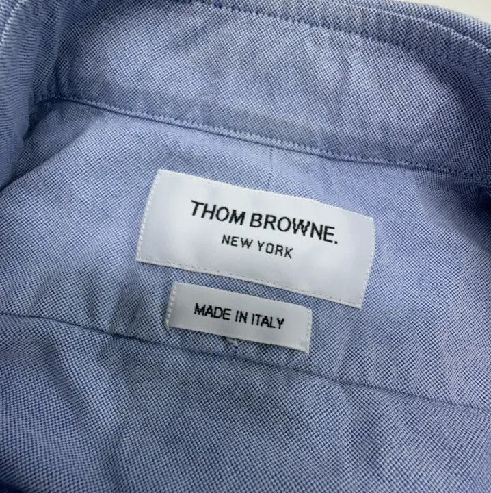 Thom Browne Thom Browne Long Sleeve Cotton Shirt for Men Size US S / EU 44-46 / 1 - 7 Thumbnail