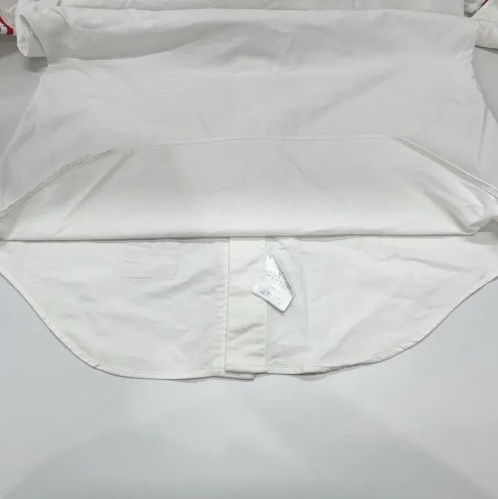 Thom Browne Thom Browne White Striped Long Sleeve Shirt Size US M / EU 48-50 / 2 - 16 Thumbnail
