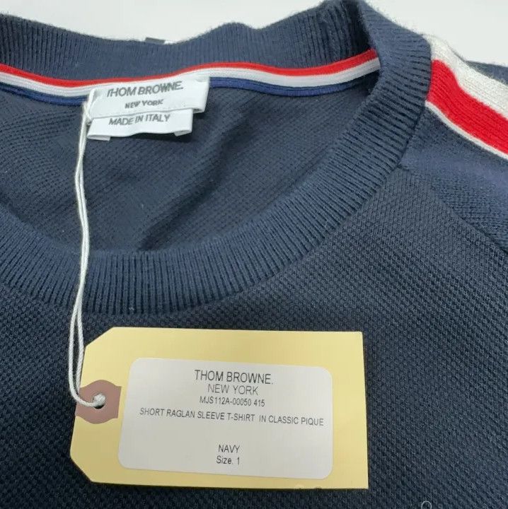 Thom Browne Thom Browne Color-Block Short Sleeve T-Shirt Size US S / EU 44-46 / 1 - 6 Thumbnail