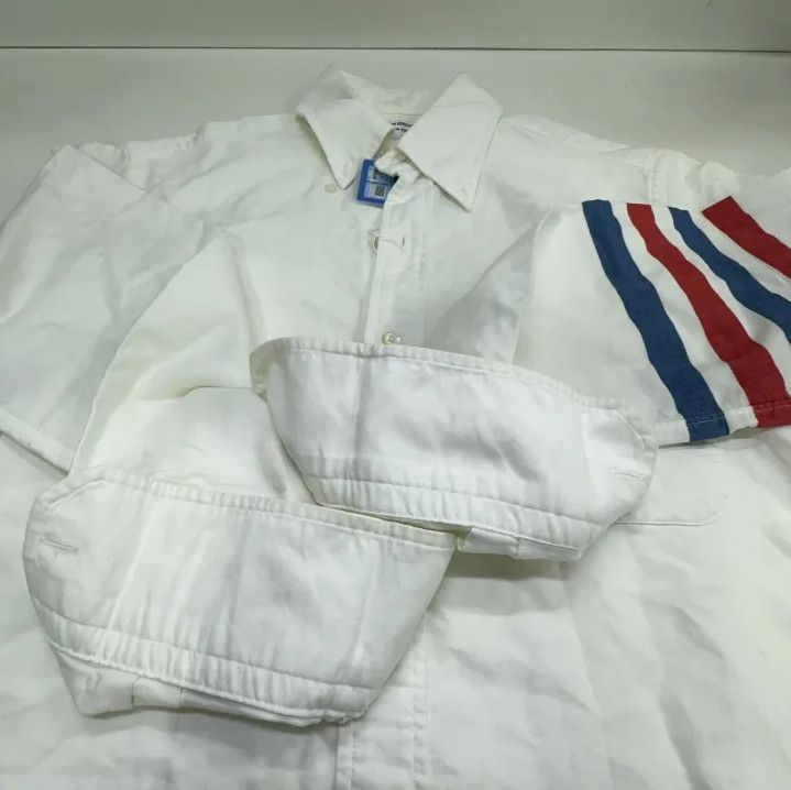 Thom Browne Thom Browne White Long Sleeve Casual Shirt Size US S / EU 44-46 / 1 - 9 Thumbnail