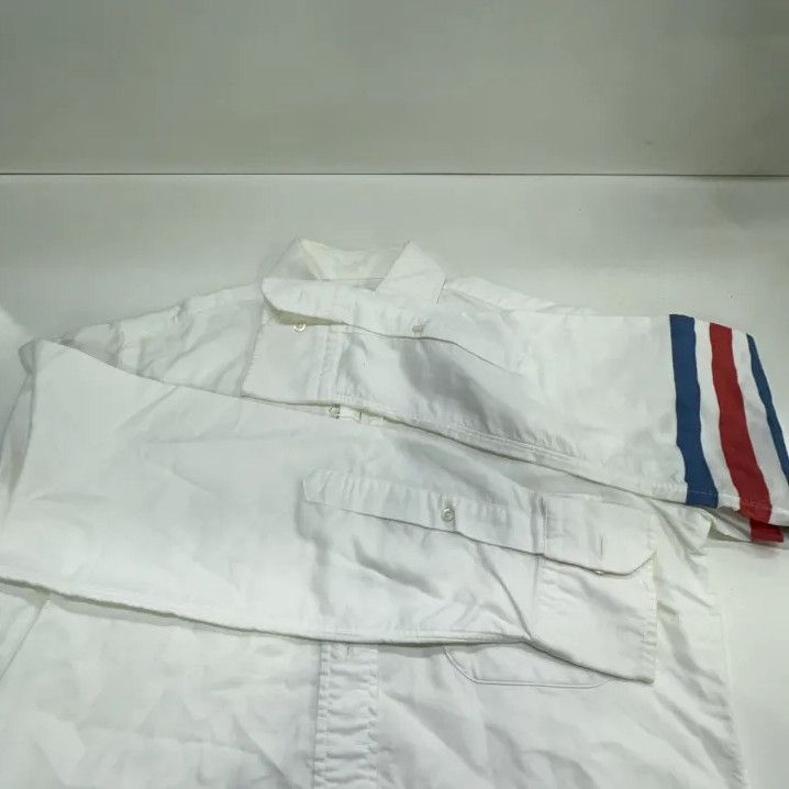 Thom Browne Thom Browne White Long Sleeve Casual Shirt Size US S / EU 44-46 / 1 - 8 Thumbnail