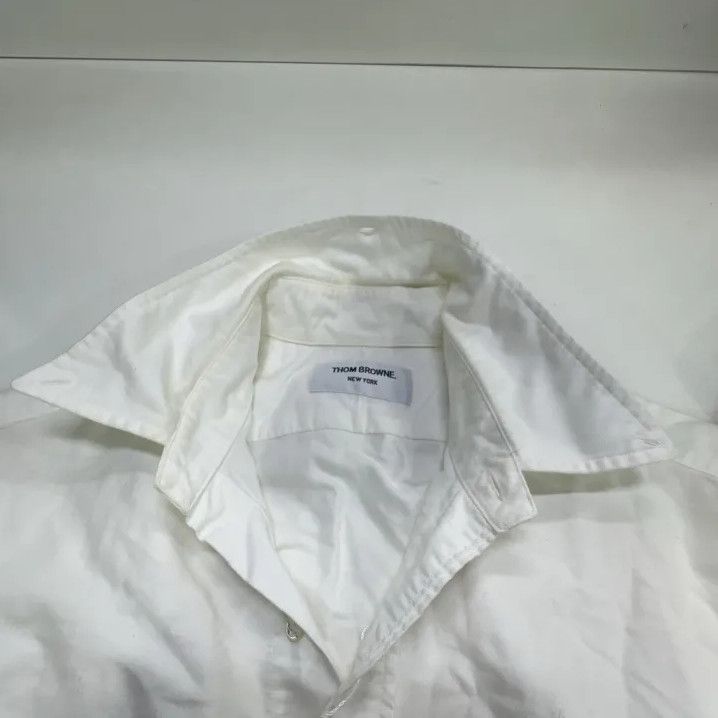Thom Browne Thom Browne White Long Sleeve Casual Shirt Size US S / EU 44-46 / 1 - 7 Thumbnail
