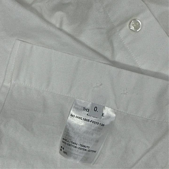 Thom Browne Thom Browne White Long Sleeve Shirt with Stripes Size US M / EU 48-50 / 2 - 2 Thumbnail