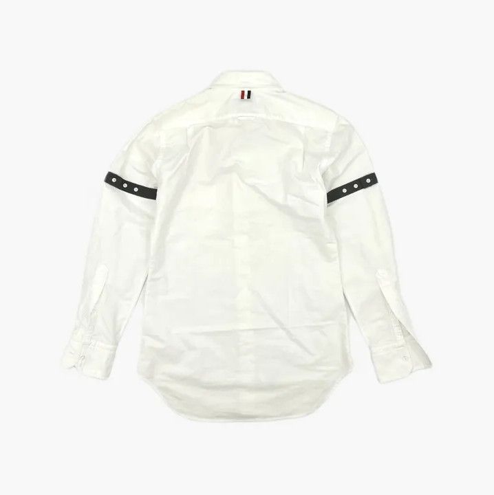 Thom Browne Thom Browne White Fitted Long Sleeve Shirt Size US S / EU 44-46 / 1 - 3 Thumbnail
