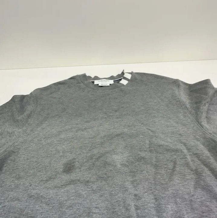 Thom Browne Thom Browne Gray Striped Casual Sweatshirt for Men Size US M / EU 48-50 / 2 - 8 Thumbnail