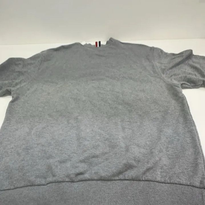 Thom Browne Thom Browne Gray Striped Casual Sweatshirt for Men Size US M / EU 48-50 / 2 - 13 Thumbnail