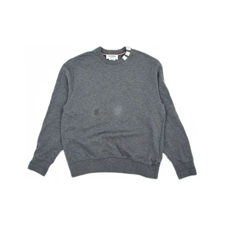 Thom Browne Thom Browne Gray Striped Casual Sweatshirt for Men Size US M / EU 48-50 / 2 - 2 Thumbnail
