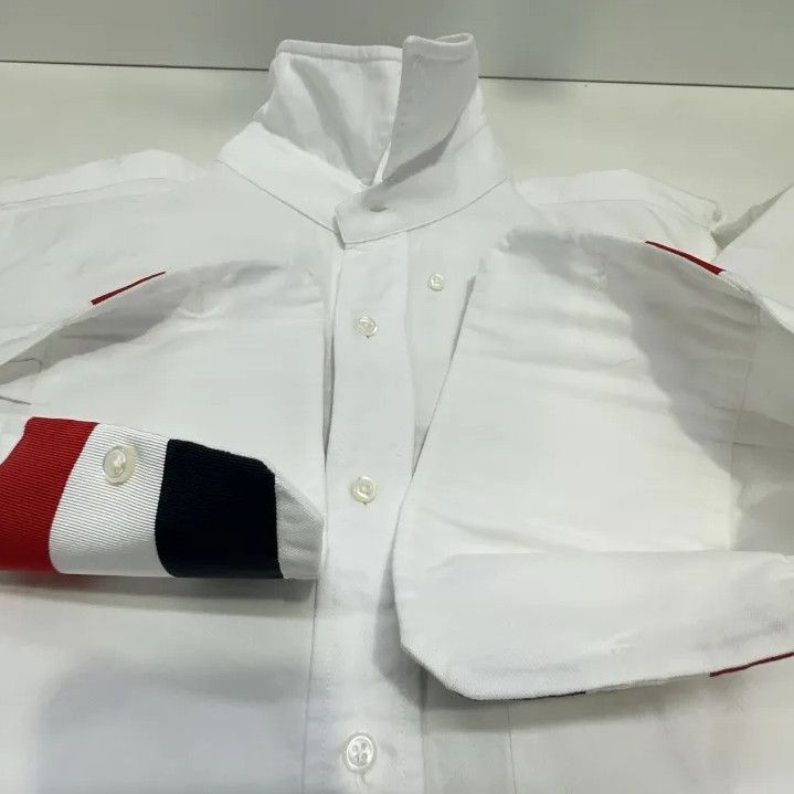 Thom Browne Thom Browne Long Sleeve Striped Cuff Shirt Size US S / EU 44-46 / 1 - 9 Thumbnail