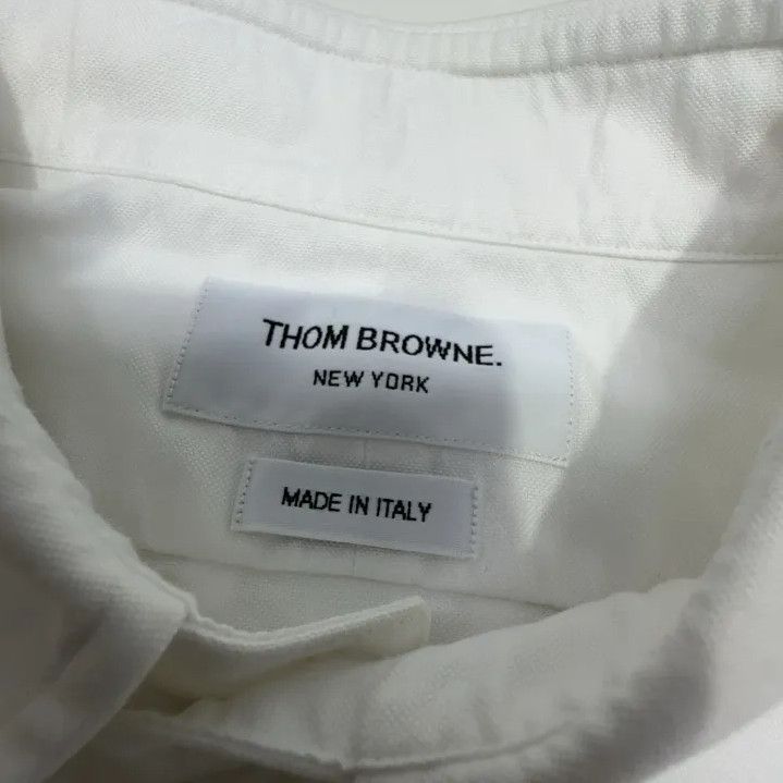 Thom Browne Thom Browne Long Sleeve Striped Cuff Shirt Size US S / EU 44-46 / 1 - 7 Thumbnail