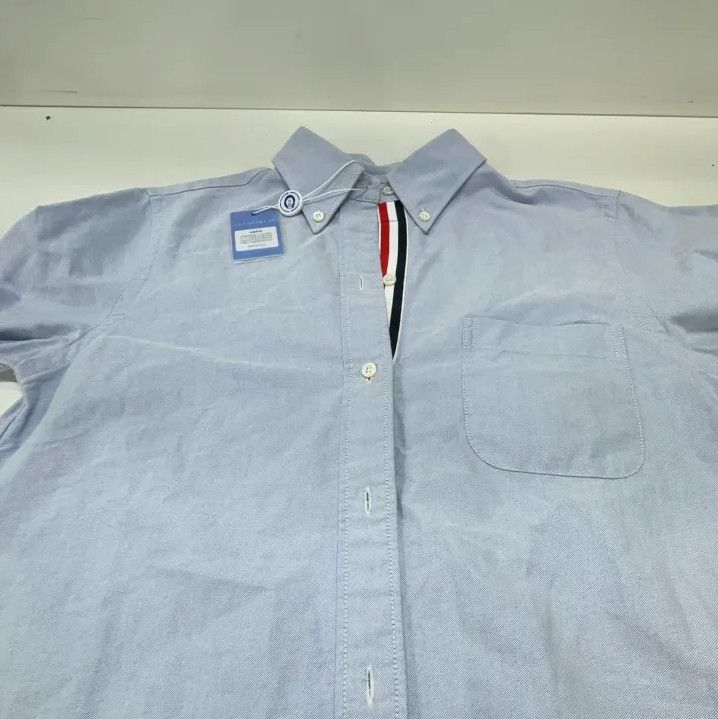 Thom Browne Thom Browne Casual Long Sleeve Shirt in Blue Size US M / EU 48-50 / 2 - 8 Thumbnail