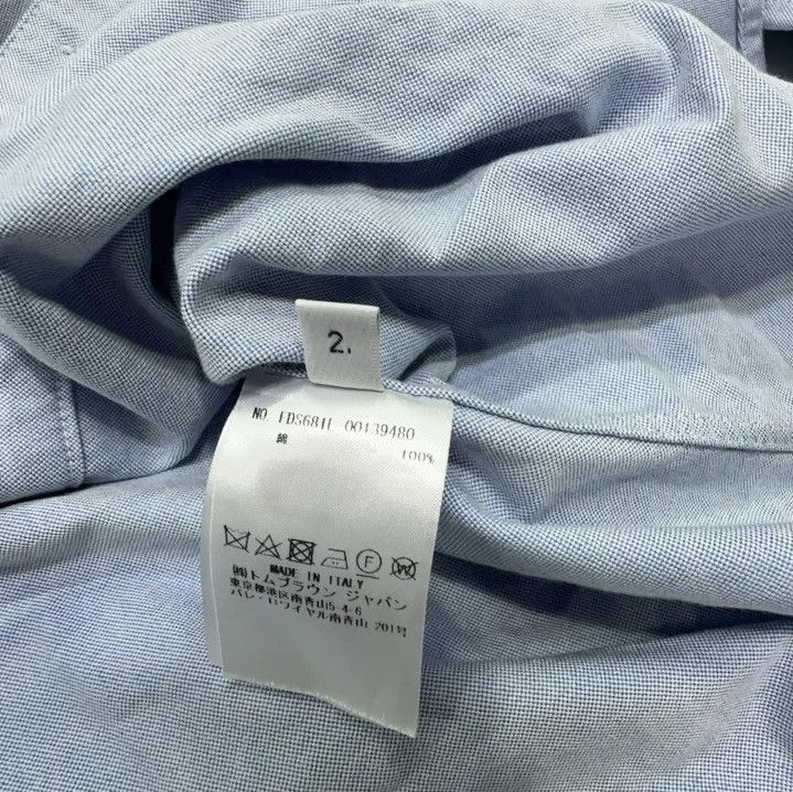 Thom Browne Thom Browne Casual Long Sleeve Shirt in Blue Size US M / EU 48-50 / 2 - 6 Thumbnail