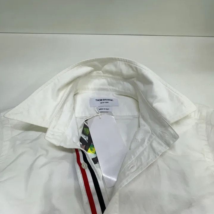 Thom Browne Thom Browne SS21 Classic White Oxford Long Sleeve Shirt Size US S / EU 44-46 / 1 - 11 Thumbnail