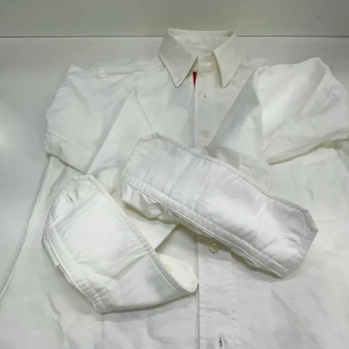Thom Browne Thom Browne SS21 Classic White Oxford Long Sleeve Shirt Size US S / EU 44-46 / 1 - 16 Thumbnail