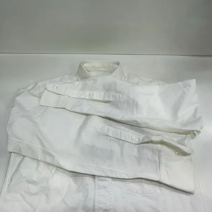 Thom Browne Thom Browne SS21 Classic White Oxford Long Sleeve Shirt Size US S / EU 44-46 / 1 - 15 Thumbnail