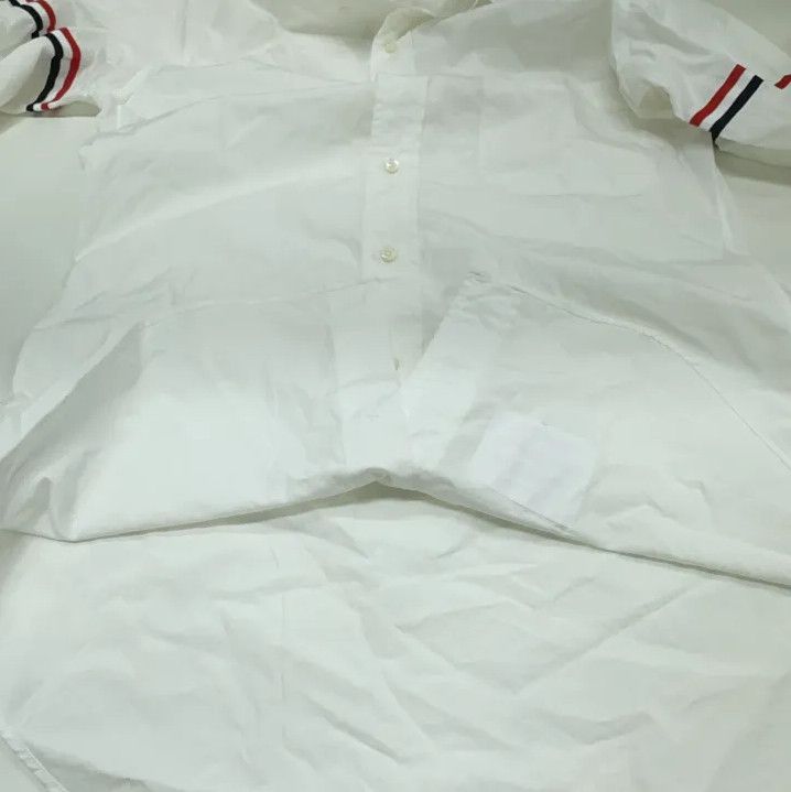 Thom Browne Thom Browne Striped Long Sleeve Shirt for Men Size US S / EU 44-46 / 1 - 8 Thumbnail