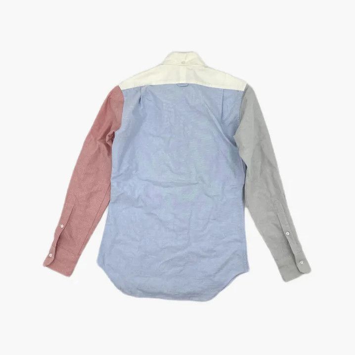 Thom Browne Thom Browne Color Blocked Embroidered Long Sleeve Shirt Size US S / EU 44-46 / 1 - 3 Thumbnail