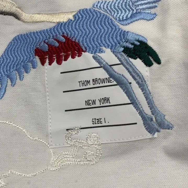 Thom Browne Thom Browne Color Blocked Embroidered Long Sleeve Shirt Size US S / EU 44-46 / 1 - 5 Thumbnail