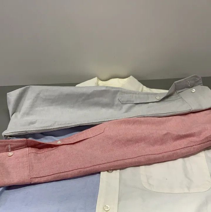 Thom Browne Thom Browne Color Blocked Embroidered Long Sleeve Shirt Size US S / EU 44-46 / 1 - 8 Thumbnail