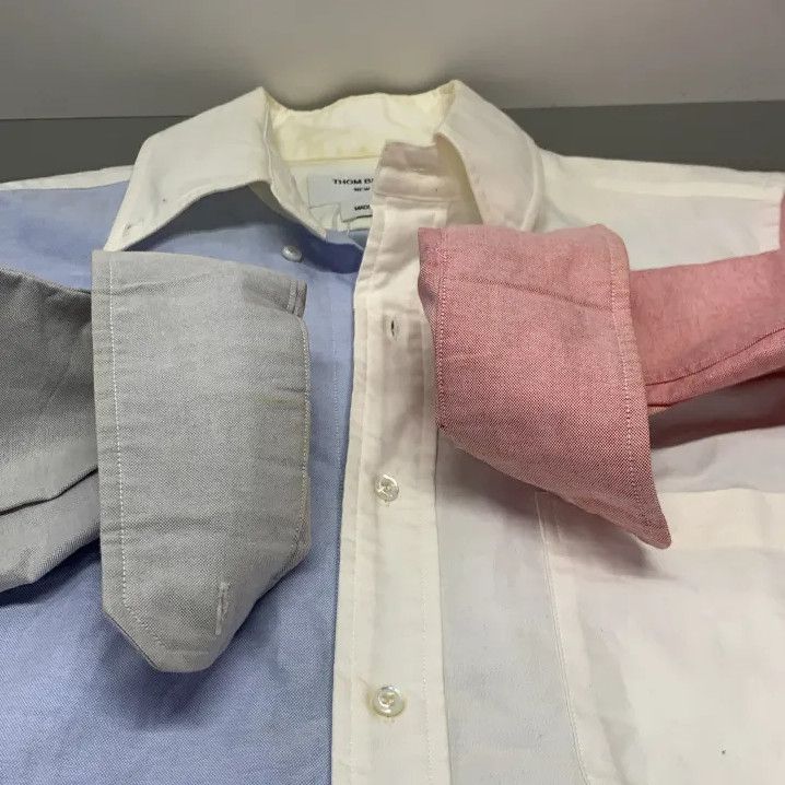 Thom Browne Thom Browne Color Blocked Embroidered Long Sleeve Shirt Size US S / EU 44-46 / 1 - 7 Thumbnail