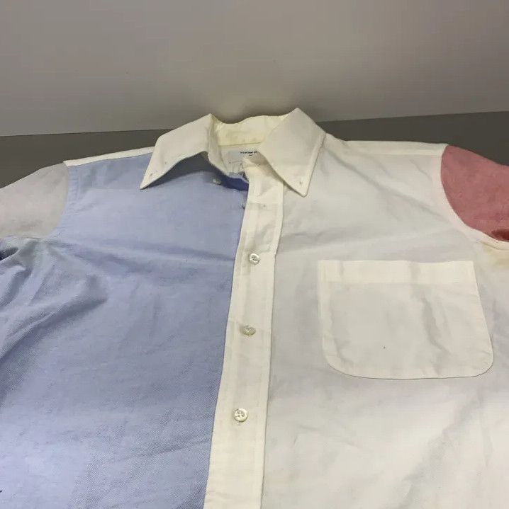 Thom Browne Thom Browne Color Blocked Embroidered Long Sleeve Shirt Size US S / EU 44-46 / 1 - 9 Thumbnail