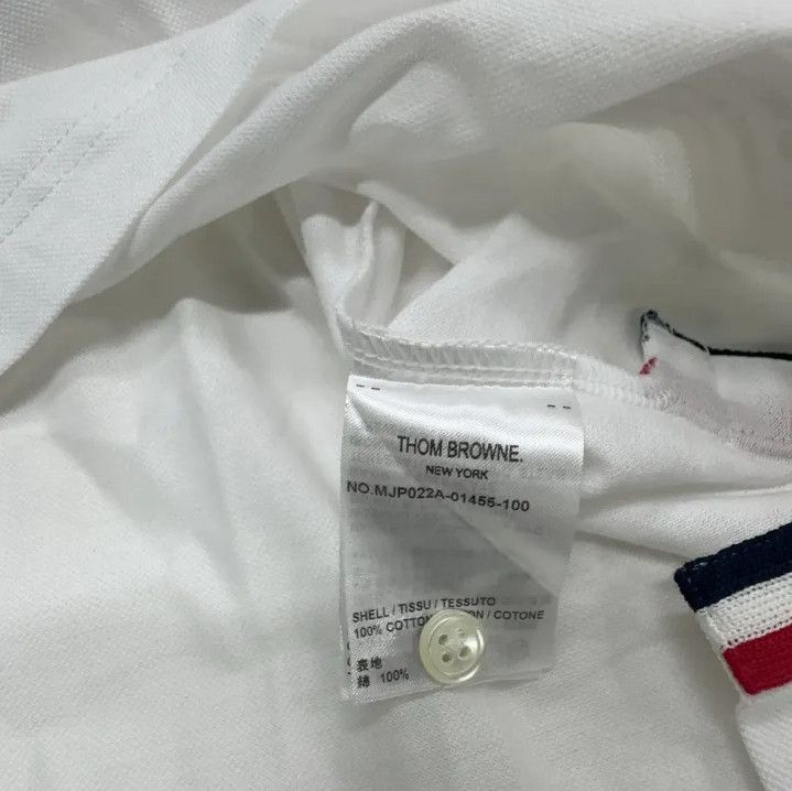 Thom Browne Thom Browne Classic White Men's Polo Shirt Size US M / EU 48-50 / 2 - 5 Thumbnail