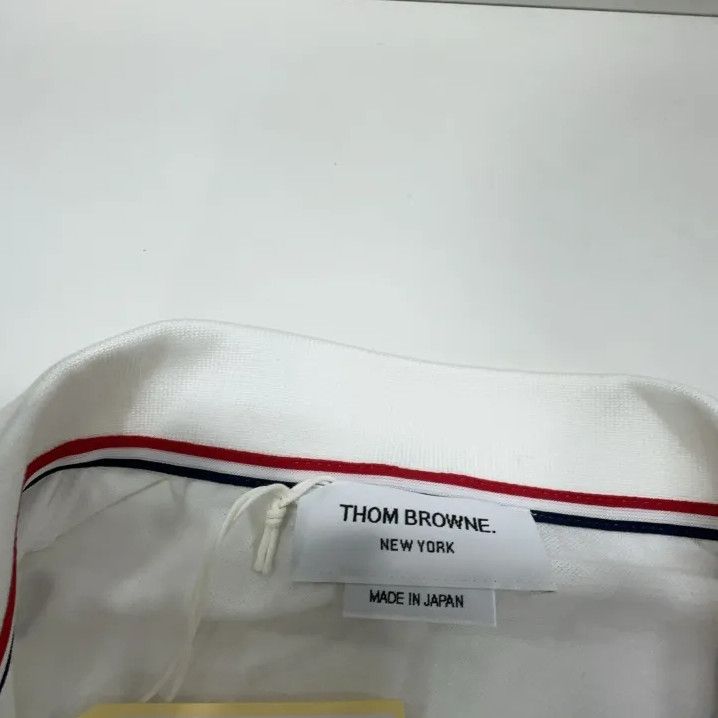 Thom Browne Thom Browne Classic White Men's Polo Shirt Size US M / EU 48-50 / 2 - 6 Thumbnail