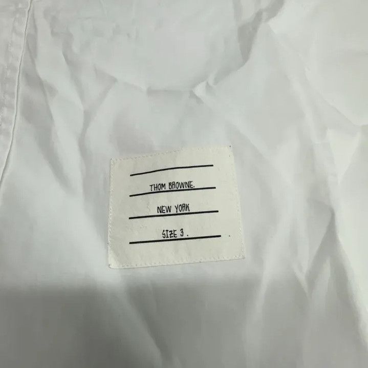 Thom Browne Thom Browne Classic White Long Sleeve Shirt Size US M / EU 48-50 / 2 - 5 Thumbnail