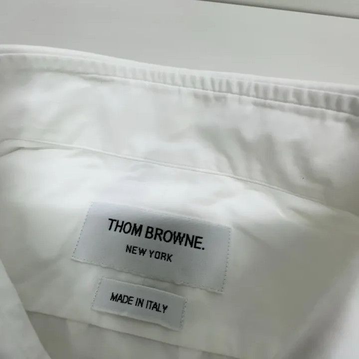 Thom Browne Thom Browne Classic White Long Sleeve Shirt Size US M / EU 48-50 / 2 - 4 Thumbnail