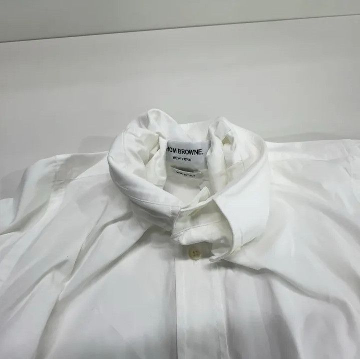 Thom Browne Thom Browne Classic White Long Sleeve Shirt Size US M / EU 48-50 / 2 - 8 Thumbnail