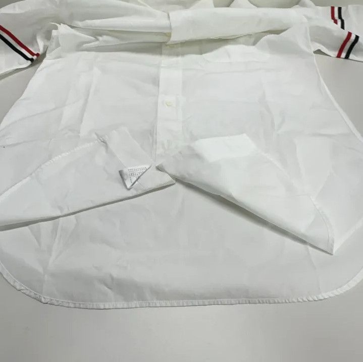 Thom Browne Thom Browne Classic White Long Sleeve Shirt Size US M / EU 48-50 / 2 - 10 Thumbnail