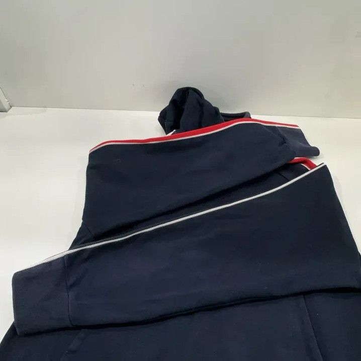Thom Browne Thom Browne Navy Stripe Hooded Sweatshirt Size US L / EU 52-54 / 3 - 13 Thumbnail