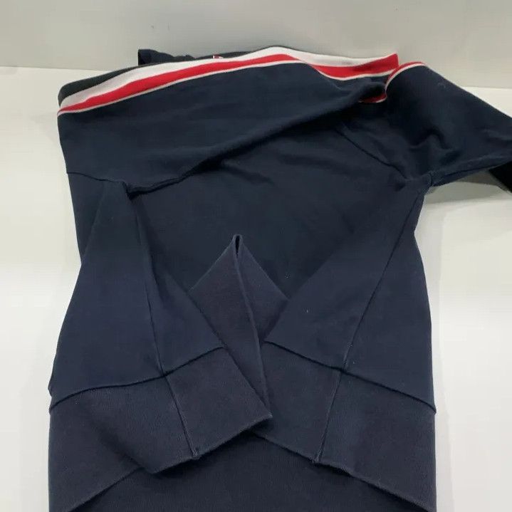 Thom Browne Thom Browne Navy Stripe Hooded Sweatshirt Size US L / EU 52-54 / 3 - 17 Thumbnail